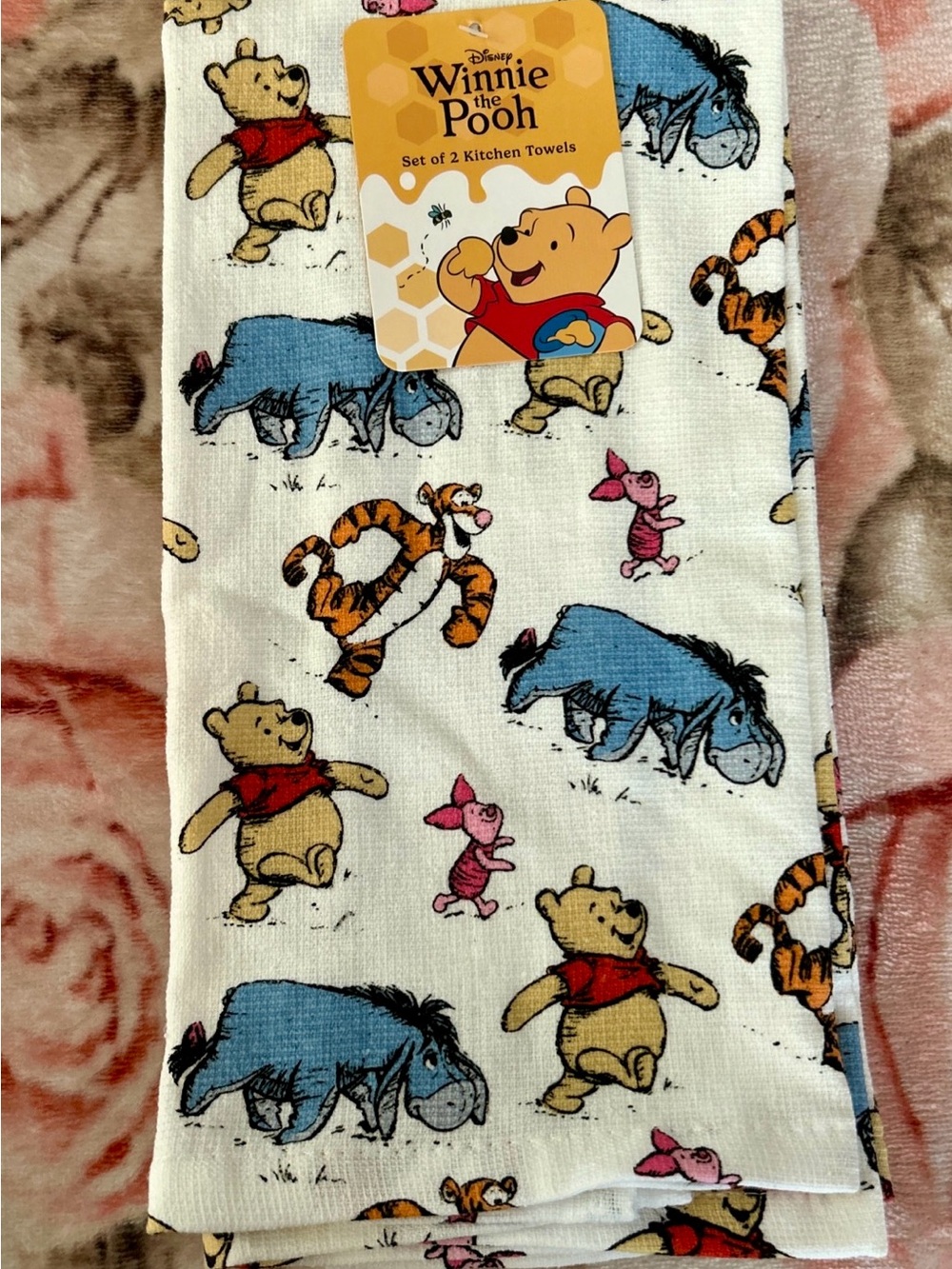 Disney Winnie The Pooh Set Of 2 Kitchen Towels - NEW!